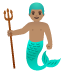 merman, medium skin tone